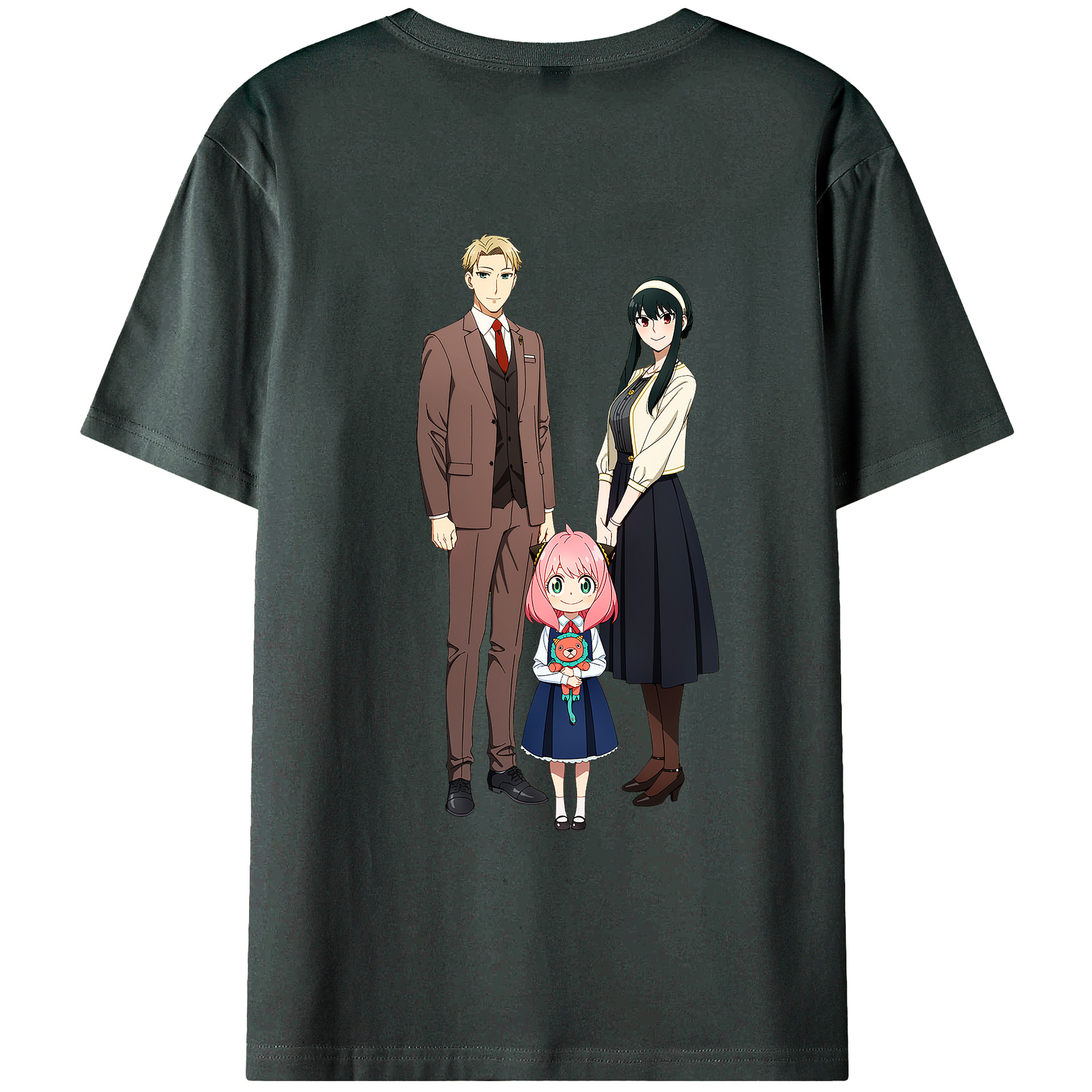 （画像用） SPY×FAMILY间谍家家酒 綿100％ メンズ半袖Tシャツ（バックプリント） 通気性
